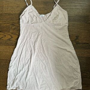 Calvin Klein Cream Chemise with Spaghetti Straps